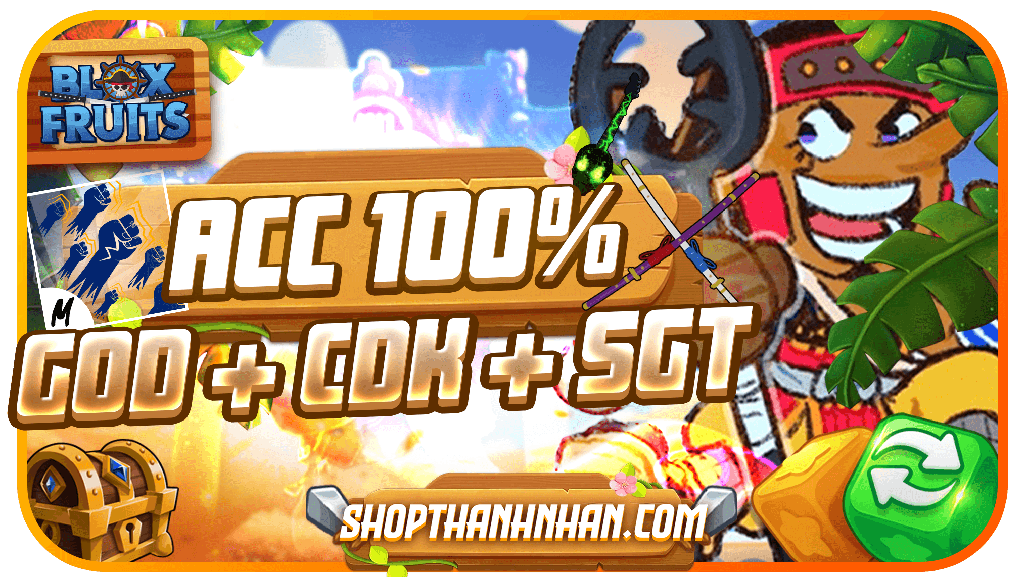 100% CÓ GOD + CDK + SGT